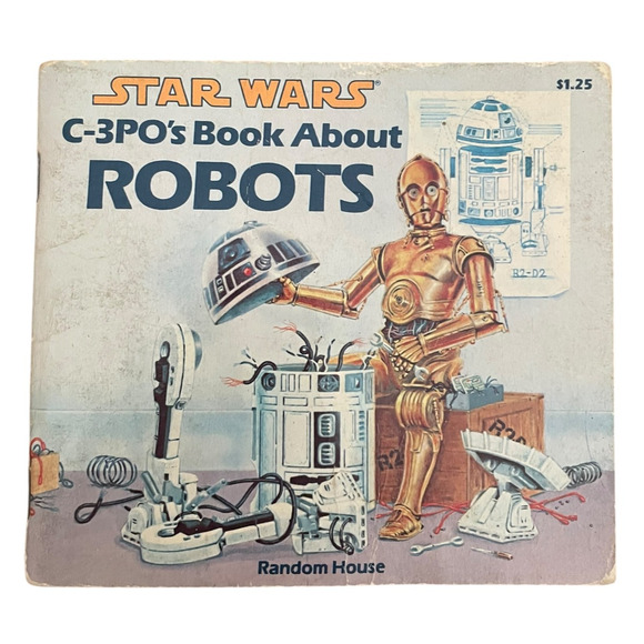 Vintage Star Wars C-3PO's Book About Robots Joanne Ryder 1983 Sci-Fi Softcover K - Picture 1 of 4
